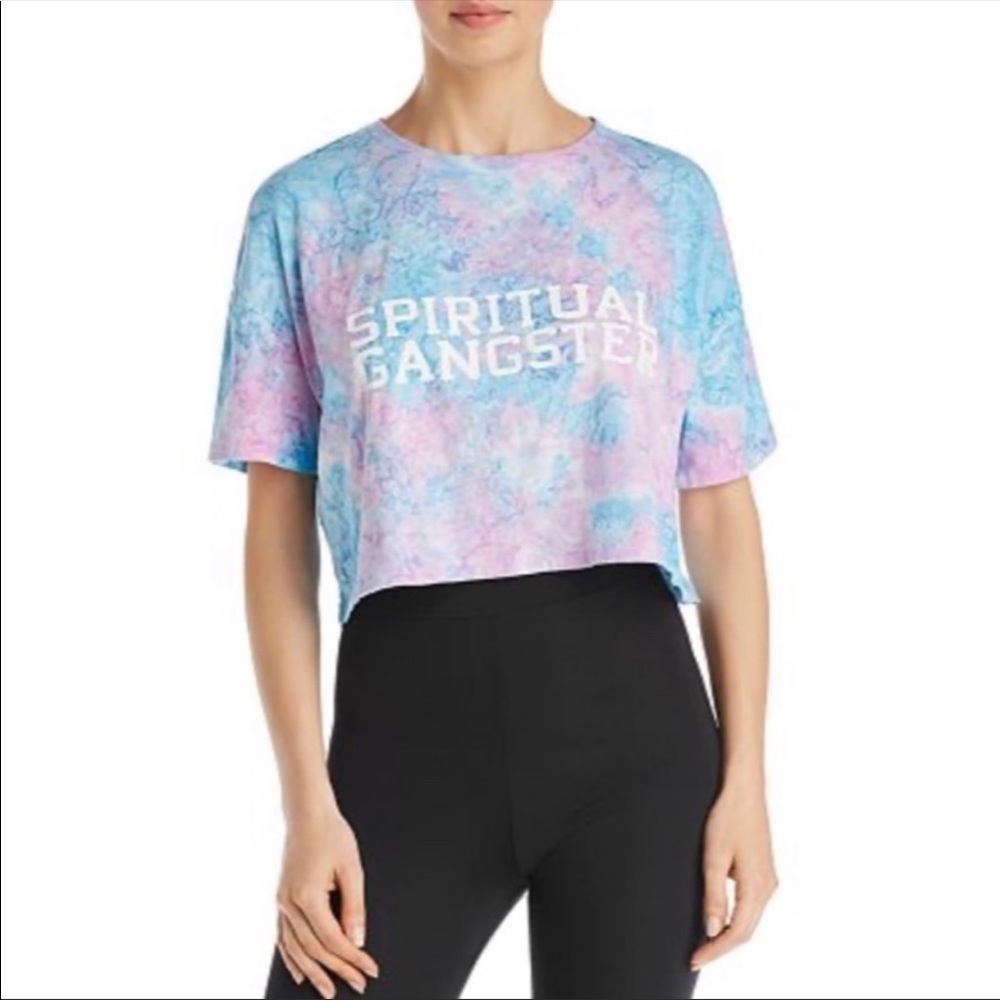 NEW Spiritual Gangster Tie Dye Graphic Crop Top